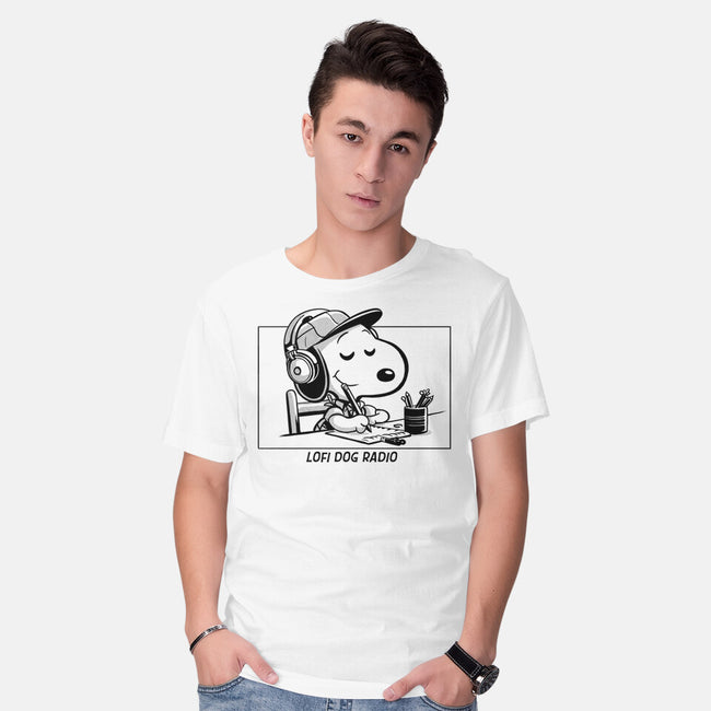Lofi Dog Radio-Mens-Basic-Tee-Eoli Studio