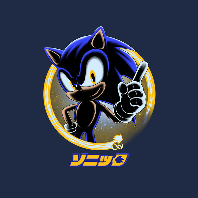 Blue Hedgehog-Unisex-Crew Neck-Sweatshirt-rmatix