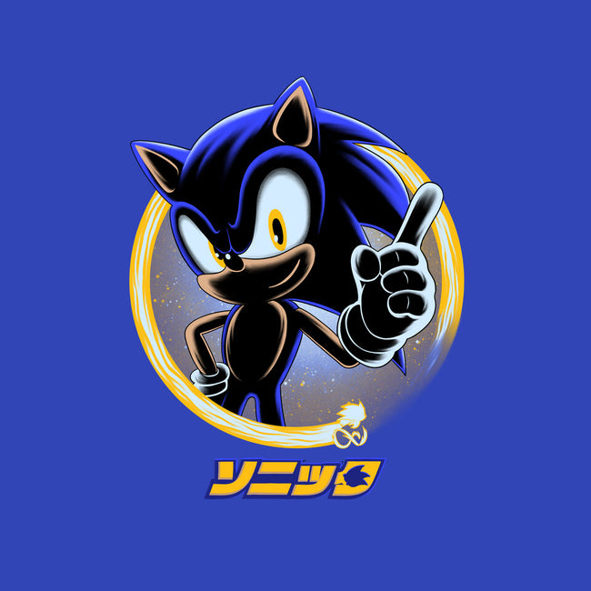 Blue Hedgehog-Unisex-Crew Neck-Sweatshirt-rmatix