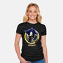 Blue Hedgehog-Womens-Fitted-Tee-rmatix