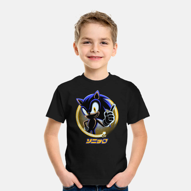 Blue Hedgehog-Youth-Basic-Tee-rmatix