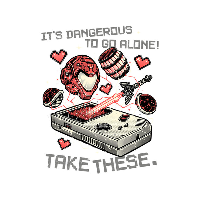 Dangerous To Go Alone-Unisex-Baseball-Tee-momma_gorilla