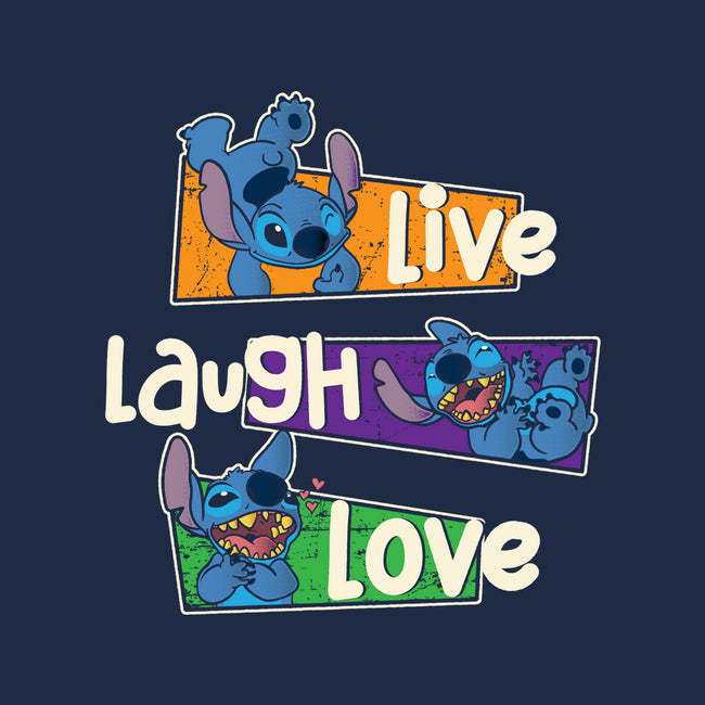 Live Laugh And Love Stitch-None-Polyester-Shower Curtain-turborat14