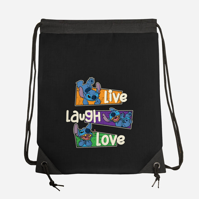 Live Laugh And Love Stitch-None-Drawstring-Bag-turborat14