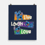 Live Laugh And Love Stitch-None-Matte-Poster-turborat14