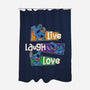 Live Laugh And Love Stitch-None-Polyester-Shower Curtain-turborat14