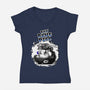 Blissful Ignorance-Womens-V-Neck-Tee-palmstreet