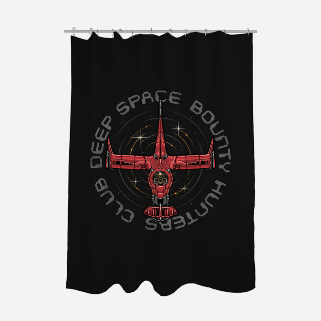 Deep Space Bounty Hunters Club-None-Polyester-Shower Curtain-momma_gorilla