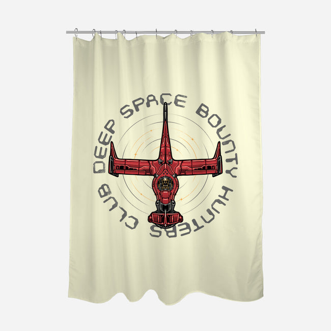 Deep Space Bounty Hunters Club-None-Polyester-Shower Curtain-momma_gorilla