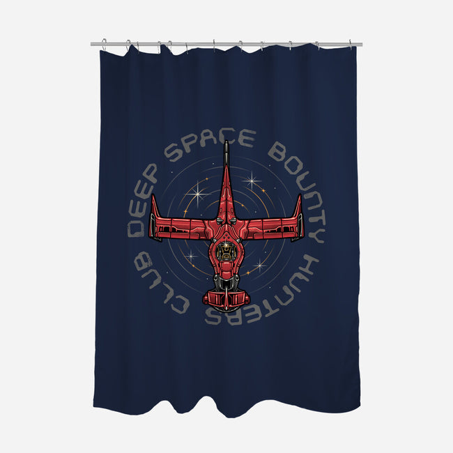 Deep Space Bounty Hunters Club-None-Polyester-Shower Curtain-momma_gorilla