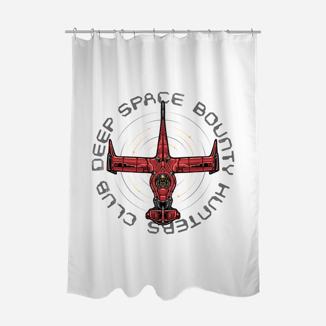Deep Space Bounty Hunters Club-None-Polyester-Shower Curtain-momma_gorilla