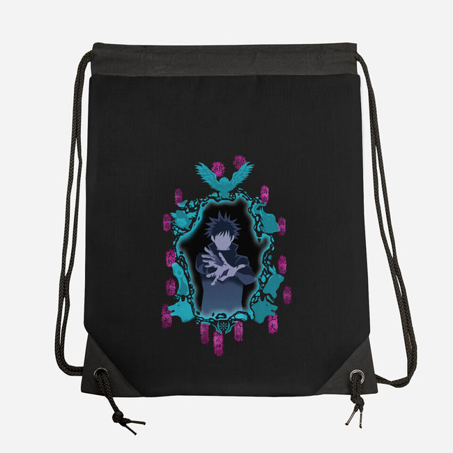 Fushiguro Shikigami-None-Drawstring-Bag-Afire