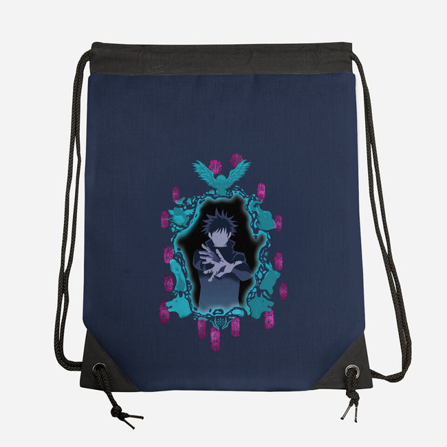 Fushiguro Shikigami-None-Drawstring-Bag-Afire