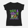 Welcome To Tokyo-Womens-V-Neck-Tee-momma_gorilla