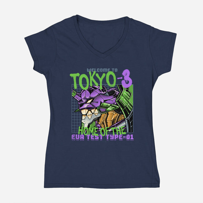 Welcome To Tokyo-Womens-V-Neck-Tee-momma_gorilla