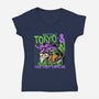 Welcome To Tokyo-Womens-V-Neck-Tee-momma_gorilla