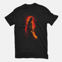 Dark Rain-Womens-Fitted-Tee-kharmazero