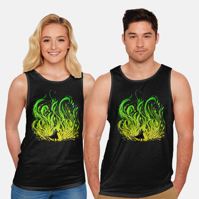 Dark Side Of The Garden-Unisex-Basic-Tank-kharmazero