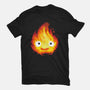 Fire Demon Painting-Womens-Fitted-Tee-DrMonekers