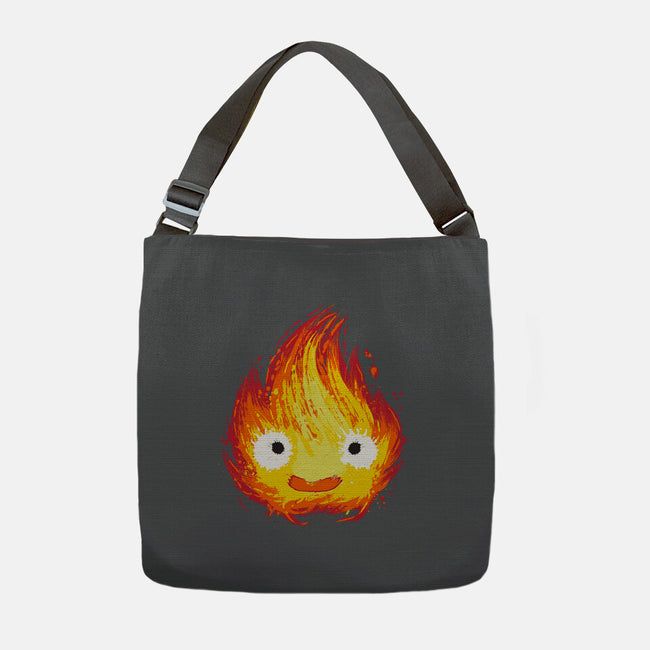 Fire Demon Painting-None-Adjustable Tote-Bag-DrMonekers