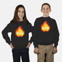 Fire Demon Painting-Youth-Crew Neck-Sweatshirt-DrMonekers