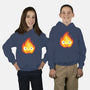Fire Demon Painting-Youth-Pullover-Sweatshirt-DrMonekers