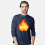 Fire Demon Painting-Mens-Long Sleeved-Tee-DrMonekers