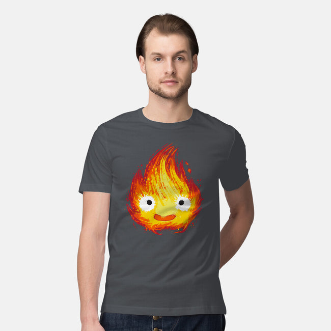 Fire Demon Painting-Mens-Premium-Tee-DrMonekers