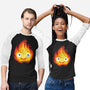 Fire Demon Painting-Unisex-Baseball-Tee-DrMonekers