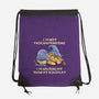 Waiting My Turn-None-Drawstring-Bag-zascanauta