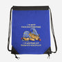 Waiting My Turn-None-Drawstring-Bag-zascanauta