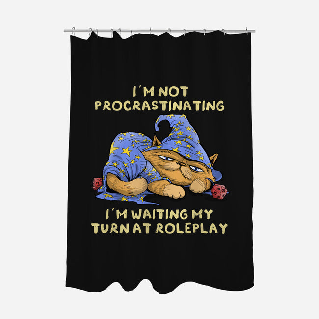Waiting My Turn-None-Polyester-Shower Curtain-zascanauta