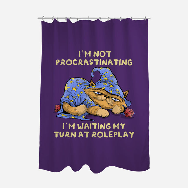 Waiting My Turn-None-Polyester-Shower Curtain-zascanauta
