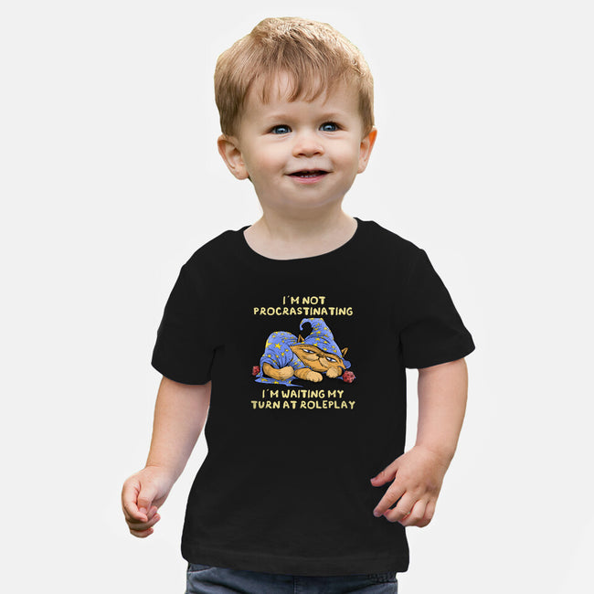 Waiting My Turn-Baby-Basic-Tee-zascanauta