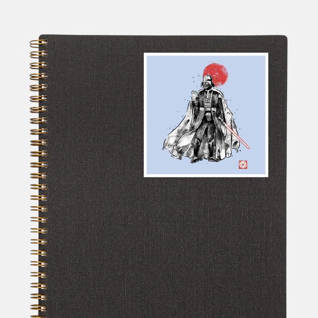 Dark Lord Sumi-E-None-Glossy-Sticker-Astrobot Invention