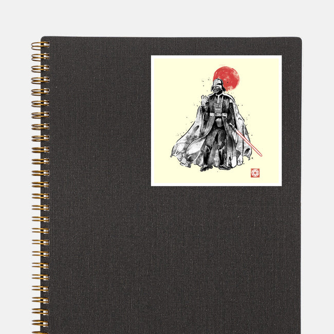 Dark Lord Sumi-E-None-Glossy-Sticker-Astrobot Invention