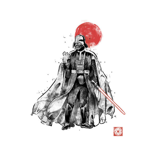 Dark Lord Sumi-E-None-Polyester-Shower Curtain-Astrobot Invention