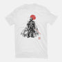 Dark Lord Sumi-E-Womens-Basic-Tee-Astrobot Invention