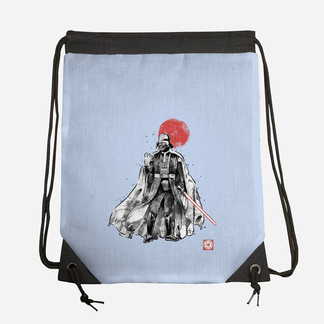 Dark Lord Sumi-E-None-Drawstring-Bag-Astrobot Invention