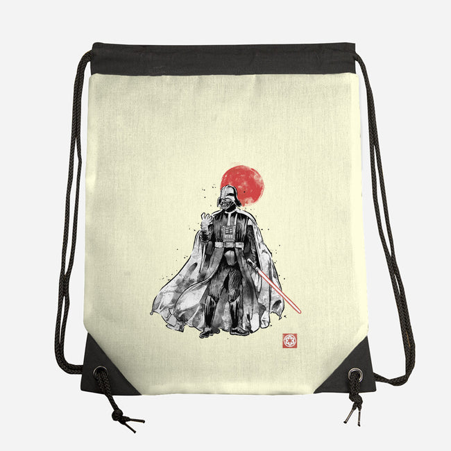 Dark Lord Sumi-E-None-Drawstring-Bag-Astrobot Invention