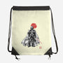 Dark Lord Sumi-E-None-Drawstring-Bag-Astrobot Invention