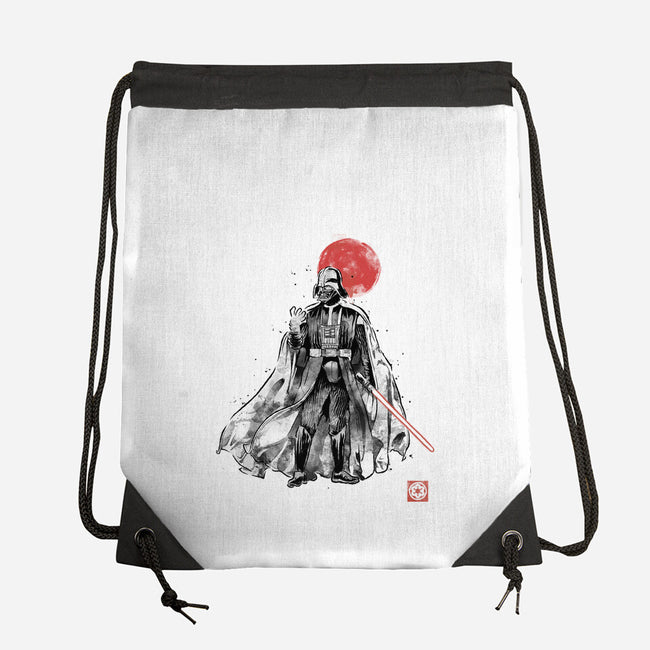 Dark Lord Sumi-E-None-Drawstring-Bag-Astrobot Invention