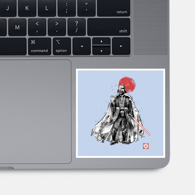 Dark Lord Sumi-E-None-Glossy-Sticker-Astrobot Invention