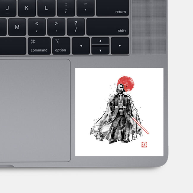 Dark Lord Sumi-E-None-Glossy-Sticker-Astrobot Invention