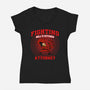 Fighting Attorney-Womens-V-Neck-Tee-joerawks