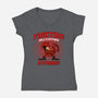 Fighting Attorney-Womens-V-Neck-Tee-joerawks