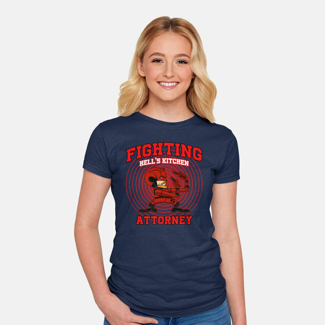 Fighting Attorney-Womens-Fitted-Tee-joerawks