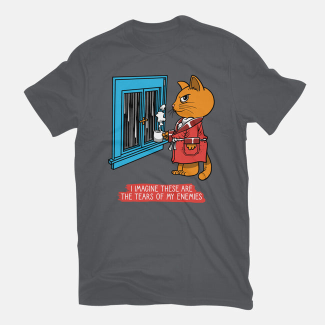 Thoughts On A Rainy Day-Womens-Fitted-Tee-imisko