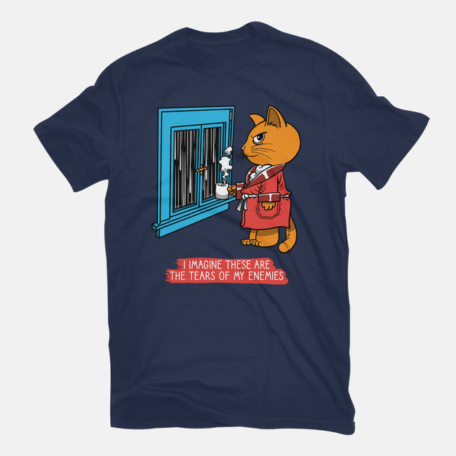 Thoughts On A Rainy Day-Womens-Fitted-Tee-imisko