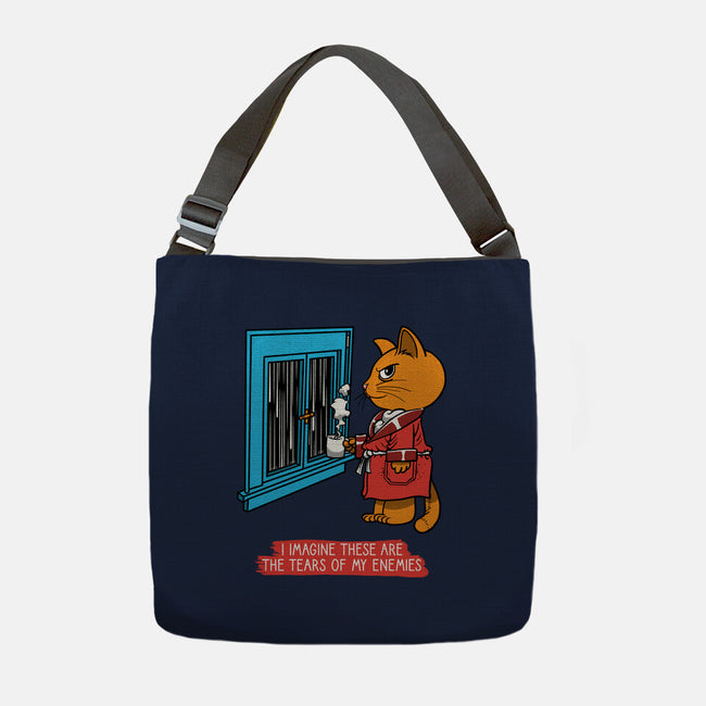 Thoughts On A Rainy Day-None-Adjustable Tote-Bag-imisko